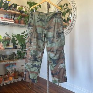Vintage Camouflage Military Trousers